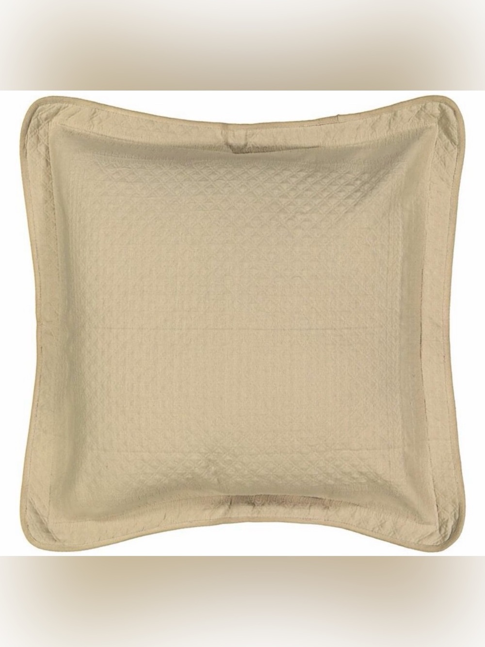 King Charles Matelasse Birch Beige Euro Sham 26" NEW NWT